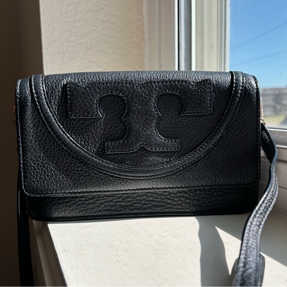 Tory Burch Black All-T Small Crossbody